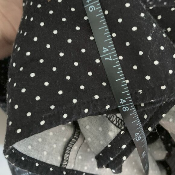 Lane Bryant Wrap Around Dress Size 22 Black White Polka Dot Flattering V Neck - Picture 8 of 8